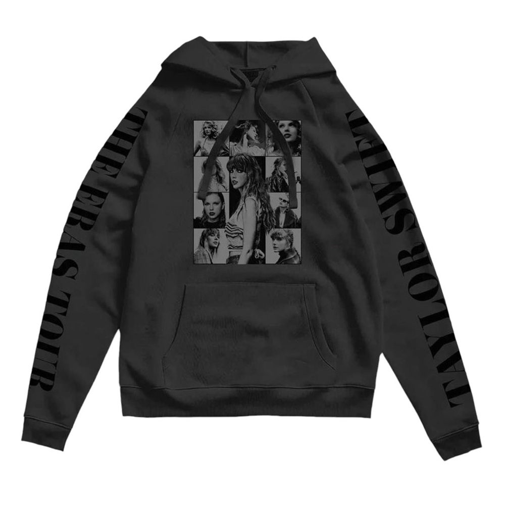 Taylor Swift The Eras Tour US Dates Black Hoodie